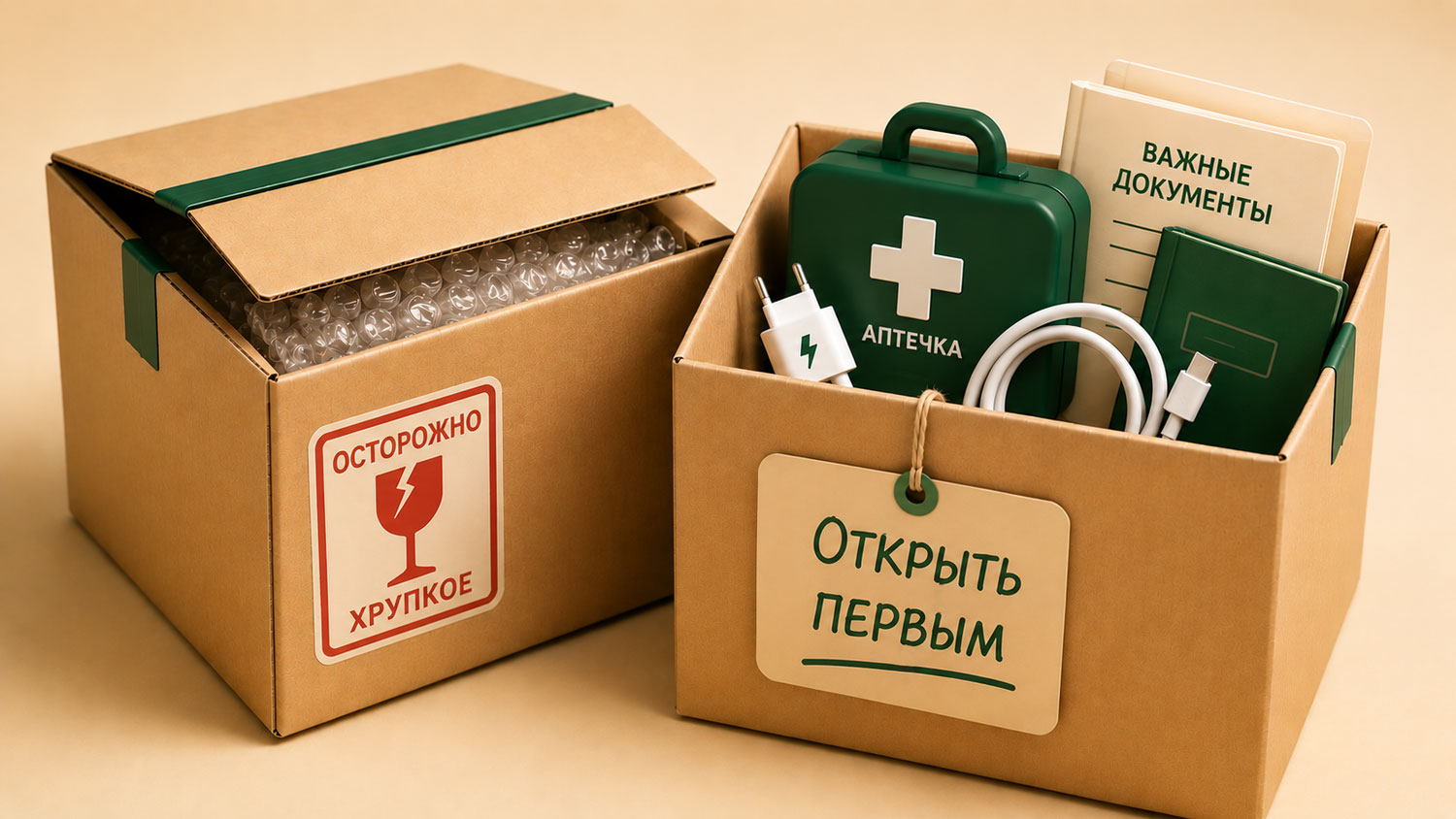 Как подписывать коробки при переезде