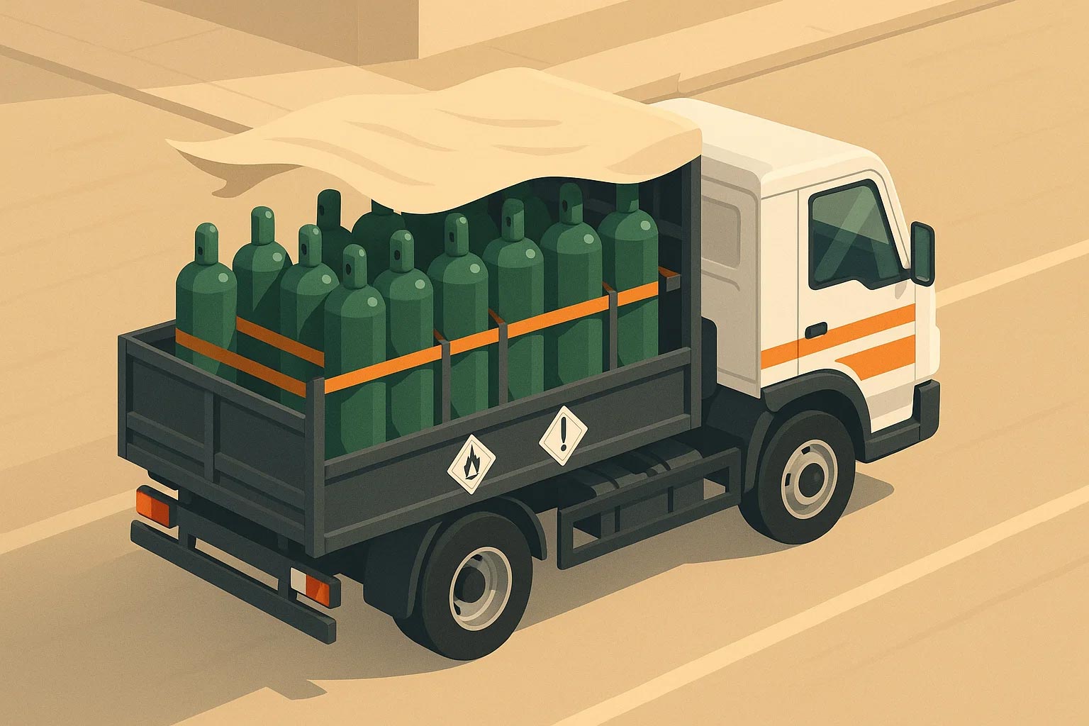 Перевозка газовых баллонов