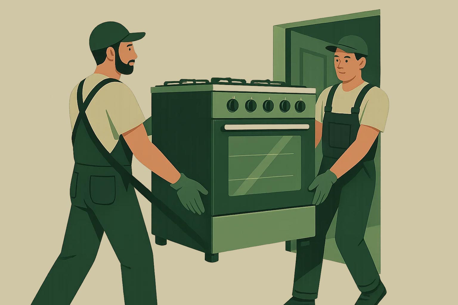 Перевозка газовой плиты